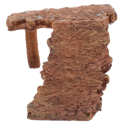 DECHOUS Turtle Basking Platform Aquarium Dekoration Reptilien Kletterplattform aus Premium Harz Farbgetreu Wasserschildkröten Terrasse für Terrarium und Fischbecken von DECHOUS