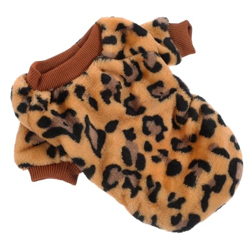 DECHOUS Warmer Hundepullover aus Weichem Korallfleece Bequem und Einfach Anzuziehen Winterkleidung für Kleine Hunde und Langlebig für Herbst und Kalte Tage von DECHOUS