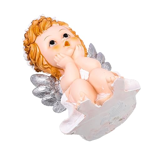 DECHOUS gartenfee schmuck Liebe Figuren Kinder dekor Ornament Vintage-Dekor Harz-Engel-Skulptur-Schmuck Engelsstatue aus Harz Haushalt Kunsthandwerk Jubiläumsfeier Zubehör Dekorationen von DECHOUS