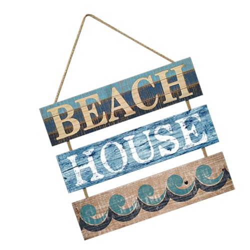 DECHOUS Wood Beach Schild Dekor Nautische Strandhaus Holz Wanddekoration Dekorative Küsten Dekor Inspirierende Café Bar Wandkunst für Kinderzimmer Schlafzimmer Küche von DECHOUS