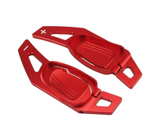 DECI 2 Stücke Lenkrad Schaltwippen für Seat Cupra 2019 Formentor 2020 Ateca Leon Sportstoure 2021,Schaltwippen Verlängerung Lenkradschaltung Paddle,A/Red von DECI