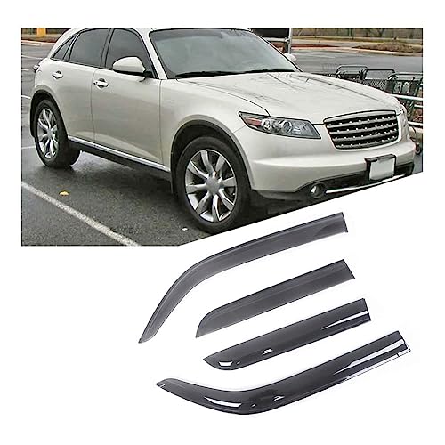 DECI Regenabweiser Windabweiser für Infiniti FX35 2003-2008,Anklebbare Deflektoren 4 Stück DECI Regenabweiser Windabweiser für Infiniti FX35 2003-2008,Anklebbare Deflektoren 4 Stück von DECI