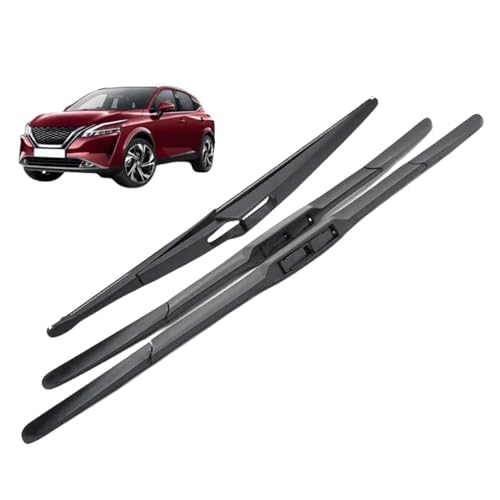 DECI Scheibenwischer für Nissan Qashqai J12 2021-2024,Auto Scheibenwischer Frontscheibe Scheibenwischerblätter Vorne Und Hinten Set DECI Scheibenwischer für Nissan Qashqai J12 2021-2024,Auto Scheibenwischer Frontscheibe Scheibenwischerblätter Vorne Und Hinten Set von DECI