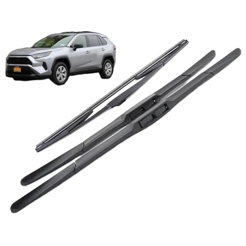 DECI Scheibenwischer für Toyota RAV4 XA50 2018-2023,Auto Scheibenwischer Frontscheibe Scheibenwischerblätter Vorne Und Hinten Set DECI Scheibenwischer für Toyota RAV4 XA50 2018-2023,Auto Scheibenwischer Frontscheibe Scheibenwischerblätter Vorne Und Hinten Set von DECI