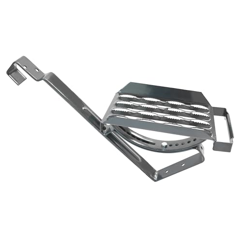 Decket Dachtritt für Schornsteinfeger, Dachsteigtritt Typ L aus Stahlblech für Hohe Korrosionsbeständigkeit, Trittfläche zur Bewegung auf Dach, Laufgitter mit Rutschfester Oberfläche, Schwarzgrau Decket Dachtritt für Schornsteinfeger, Dachsteigtritt Typ L aus Stahlblech für Hohe Korrosionsbeständigkeit, Trittfläche zur Bewegung auf Dach, Laufgitter mit Rutschfester Oberfläche, Schwarzgrau von DECKET