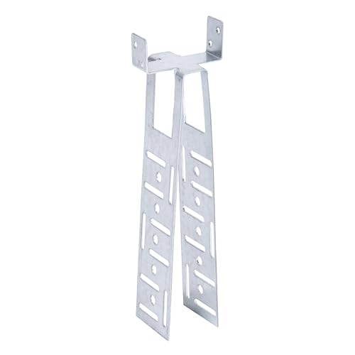 Decket Firstlattenhalter BL Typ, 10 Stück Gratlattenhalter aus Verzinktem Stahlblech, Korrosionsbeständig & Witterungsresistent, Höhenverstellbarer Firstlattennagel, Gratlattennagel, 50 mm Stegbreite Decket Firstlattenhalter BL Typ, 10 Stück Gratlattenhalter aus Verzinktem Stahlblech, Korrosionsbeständig & Witterungsresistent, Höhenverstellbarer Firstlattennagel, Gratlattennagel, 50 mm Stegbreite von DECKET