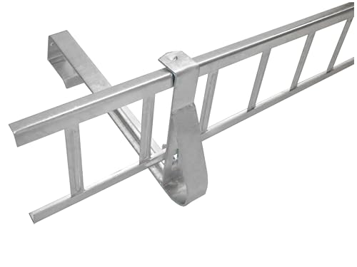 Decket Schneegitter 1,5 m x 155 mm Typ D, Schneeschutz für Dach, Komplettes Set mit 1x 1,5 m Schneefanggitter, 4x Schneefanggitterstützen & 2x Verbindern, Schneefangsystem aus Stahl, Feuerverzinkt von DECKET