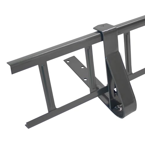 Decket Schneegitter 1,5 m x 155 mm Typ U, Schneeschutz für Flachdach, Komplettes Set mit 1x 1,5 m Schneefanggitter, 2x Schneefanggitterstützen & 2x Verbindern, Schneefangsystem aus Stahl, Grafit von DECKET