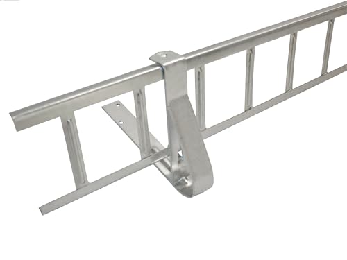 Decket Schneegitter 1,5 m x 155 mm Typ U, Schneeschutz für Flachdach, Set mit 1x 1,5 m Schneefanggitter, 2x Schneefanggitterstützen & 2x Verbindern, Schneefangsystem aus Stahl, Feuerverzinkt von DECKET