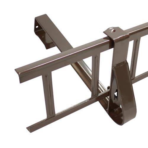 Decket Schneegitter 2,4 m x 200 mm Typ D, Schneeschutz für Dach, Komplettes Set mit 2x 1,2 m Schneefanggittern, 5x Schneefanggitterstützen & 4x Verbindern, Schneefangsystem aus Stahl, Braun Decket Schneegitter 2,4 m x 200 mm Typ D, Schneeschutz für Dach, Komplettes Set mit 2x 1,2 m Schneefanggittern, 5x Schneefanggitterstützen & 4x Verbindern, Schneefangsystem aus Stahl, Braun von DECKET