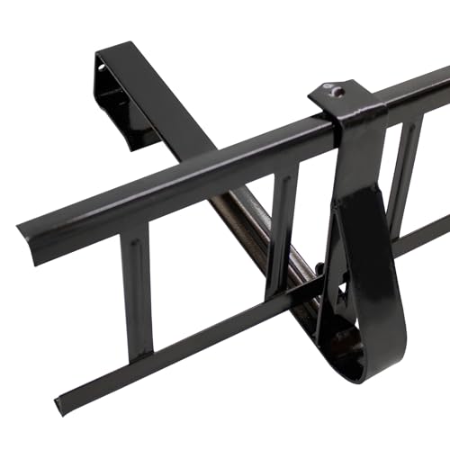 Decket Schneegitter 3,0 m x 155 mm Typ D, Schneeschutz für Dach, Komplettes Set mit 2x 1,5 m Schneefanggittern, 5x Schneefanggitterstützen & 4x Verbindern, Schneefangsystem aus Stahl, Schwarz von DECKET
