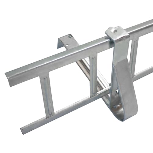 Decket Schneegitter 3,0 m x 155 mm Typ S, Schneeschutz für Dach, Komplettes Set mit 2x1,5 m Schneefanggittern, 5x Schneefanggitterstützen & 4x Verbindern, Schneefangsystem aus Stahl, Feuerverzinkt von DECKET