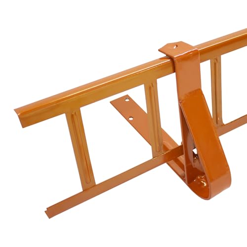 Decket Schneegitter 3,0 m x 155 mm Typ U, Schneeschutz für Dach, Komplettes Set mit 2x1,5 m Schneefanggittern, 6x Schneefanggitterstützen & 4x Verbindern, Schneefangsystem aus Stahl, Ziegelrot von DECKET