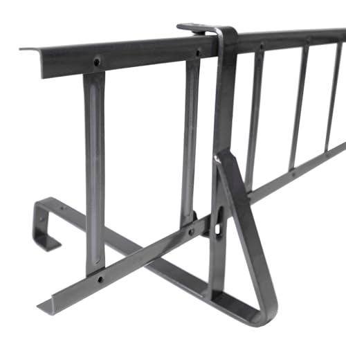 Decket Schneegitter 3,0 m x 200 mm Typ S, Schneeschutz für Dach, Komplettes Set mit 2x1,5 m Schneefanggittern, 4x Schneefanggitterstützen & 4x Verbindern, Schneefangsystem aus Stahl, Grafit Decket Schneegitter 3,0 m x 200 mm Typ S, Schneeschutz für Dach, Komplettes Set mit 2x1,5 m Schneefanggittern, 4x Schneefanggitterstützen & 4x Verbindern, Schneefangsystem aus Stahl, Grafit von DECKET