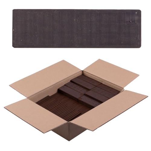 DECKLINE Abstandshalter Kunststoff - 100 Stück - 34 x 100 x 7 mm - Set - Distanzklötze für Fußböden, Fenstern, Türen - Verglasungsklötze - Unterlegplatten - Fensterklötze von DECKLINE