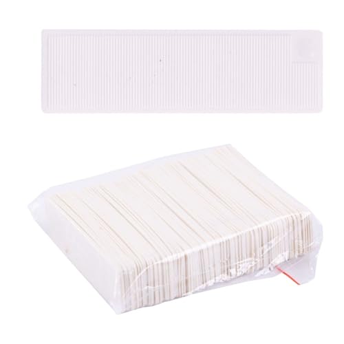 DECKLINE Abstandshalter Kunststoff - 100 Stück - 34 x 100 x 1 mm - Set - Distanzklötze für Fußböden, Fenstern, Türen - Verglasungsklötze - Unterlegplatten - Fensterklötze von DECKLINE