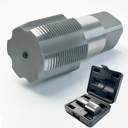 1-1/5.1 cm-11-1/2 NPT-Rohrgewindebohrer, Präzisions-Gewindebohrer aus Karbonstahl, NPT-Gewindebohrer-Set für saubere, präzise Gewinde, 1-1/2-11-1/2 Zoll NPT-Wasserhahn, perfekt für Klempner, 1-1/5.1 cm-11-1/2 NPT-Rohrgewindebohrer, Präzisions-Gewindebohrer aus Karbonstahl, NPT-Gewindebohrer-Set für saubere, präzise Gewinde, 1-1/2-11-1/2 Zoll NPT-Wasserhahn, perfekt für Klempner, von DECKRKAT
