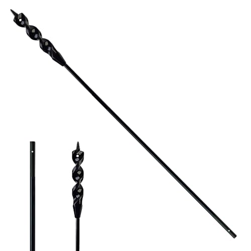 DECKRKAT Flexibler Montagebohrer, 91,4 cm, Schlangenbohrer mit Fischaugenloch und rutschfestem 3-flachem Schaft für Drahtziehen durch Wände, Decken, Gehwege. von DECKRKAT