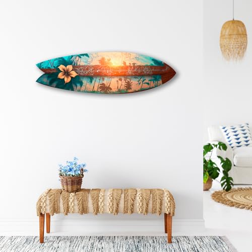 DECLINA, Wandbild, Surfbrett, Surfbrett, Surfbrett, Aludruck, Surfbrett Deko Retro 2, 100x30 cm DECLINA, Wandbild, Surfbrett, Surfbrett, Surfbrett, Aludruck, Surfbrett Deko Retro 2, 100x30 cm von DECLINA