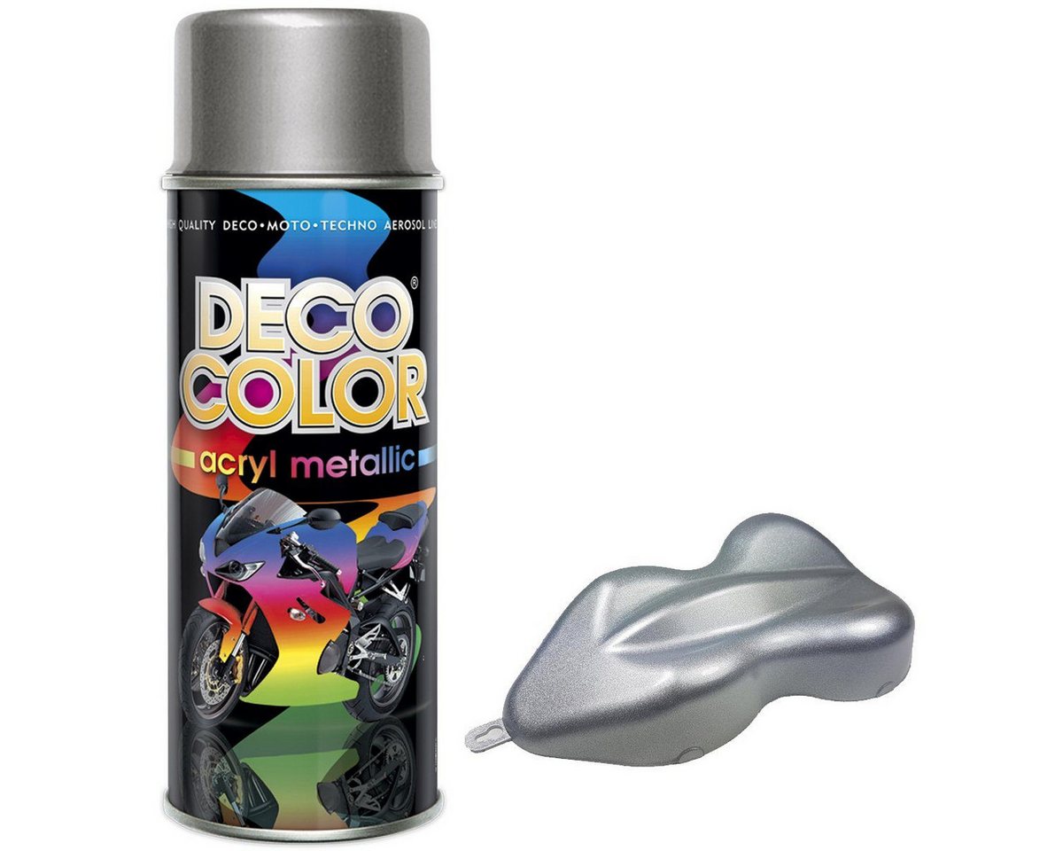 DECO COLOR Sprühlack Metallic Lackspray 400ml Farbe frei wählbar von DECO COLOR