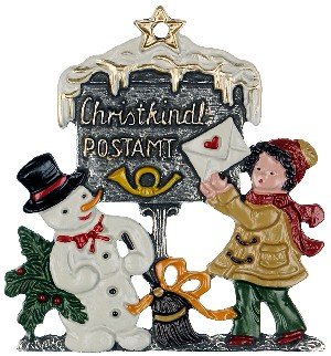 Zinnfigur Christkindl-Postamt von DECO DIRECT