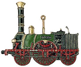 Zinnfigur Lokomotive Adler von DECO DIRECT
