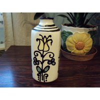 Seltene Handgefertigte Keramikvase Aus Den 1950Er Jahren. Gefunden in Frankreich von DECOETCOLLECTION
