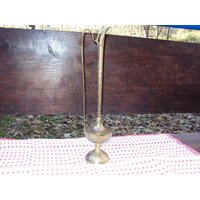 Seltene Hohe Karaffe, Vollständig Gemeißelt Und Aus Den 1950Er Jahren von DECOETCOLLECTION