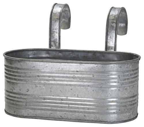 DECOLINE Blumentopf Hänger aus Metall 1 Stück - M - 35cm von DECOLINE
