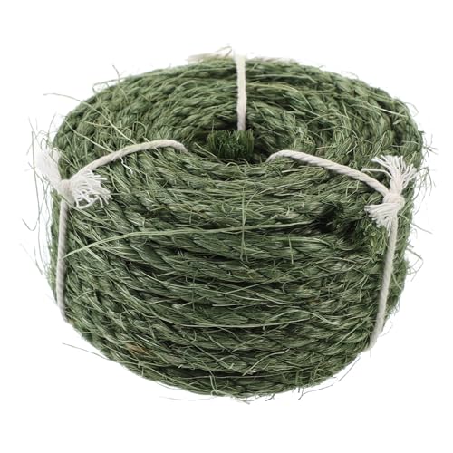 DECOMELODY 1 Rolle Natürliche Sisal Hanfseilrolle Strapazierfähiges Kratzseil für Katzenkratzbaum DIY Reparatur und Möbel Schutz für Kratzpads und Kratzsäulen von DECOMELODY