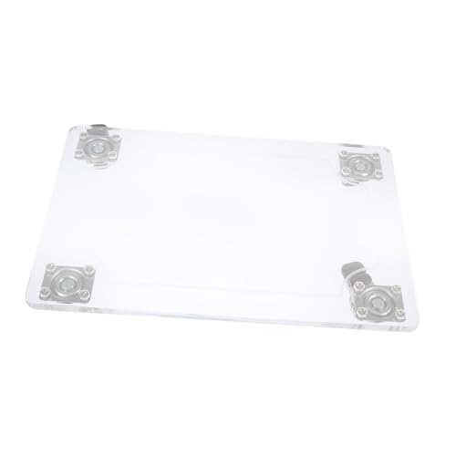 DECOMELODY 1 Stück Beweglicher Blumentopfuntersetzer mit Quadratischer Transparenter Acryl Pflanzenständer Stabiler Pflanzenroller für Einfache im und Außenbereich von DECOMELODY