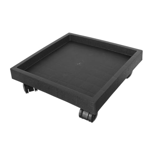 DECOMELODY 1stück Mobiler Pflanzentopf-untersetzer Mit Quadratischer Blumenuntersetzer Für Drinnen Und Draußen Stabil Und Leicht Zu Reinigen Mit Wasser Und Erdschutz Für Einen Sauberen von DECOMELODY