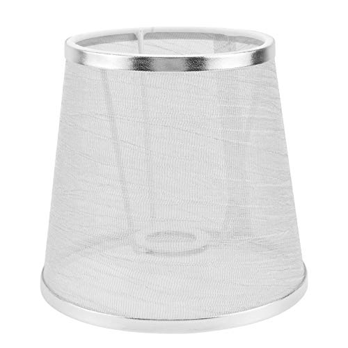 DECOMELODY 1 Stück Transparenter Stoff Lampenschirm für Kronleuchter Lichtschutzabdeckung im Retro Stil für Wohnzimmer Schlafzimmer und Esstischdekoration von DECOMELODY