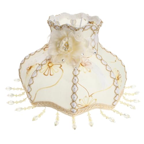 DECOMELODY 1 Stück Vintage Stofflampenschirm für Tischlampe und Stehlampe Europäischer Kronleuchter mit Blumendesign Installieren Langlebig und für Schlafzimmer und Wohnzimmer DECOMELODY 1 Stück Vintage Stofflampenschirm für Tischlampe und Stehlampe Europäischer Kronleuchter mit Blumendesign Installieren Langlebig und für Schlafzimmer und Wohnzimmer von DECOMELODY