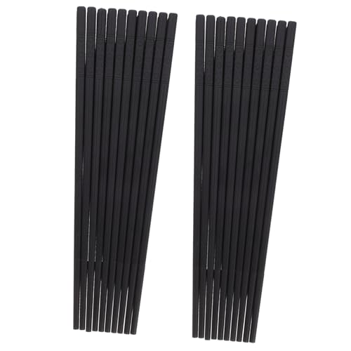 DECOMELODY 10 Paare Lange Essstäbchen aus Fiberglas Stilvolle Wiederverwendbare Japanische Essstäbchen für Sushi und Asiatische Gerichte für Küche Hotel und Anlässe von DECOMELODY