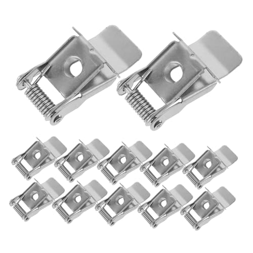 DECOMELODY 10 Stück Federklammern für Downlight Robuste Halteclips für Einbauleuchten Kompatibel mit Lichtpaneelen Langlebige Metallkonstruktion Installieren von DECOMELODY