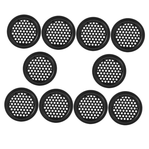 DECOMELODY 10 Stück Lüftungsgitter Rund Teiliges Ventilation Abdeckung für Schränke Belüftungslöcher Robust Langlebig Einfache Installation Vielseitig für Kleiderschränke Schuhschränke von DECOMELODY