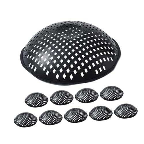 DECOMELODY 10 Stück Pflanzgefäß-Mesh-Pads, atmungsaktive Blumentopf-Kissen für Drainage, Bonsai-Bodenmatten mit hoher Dichte, verhindern das Auslaufen von Erde zum Pflanzen von DECOMELODY