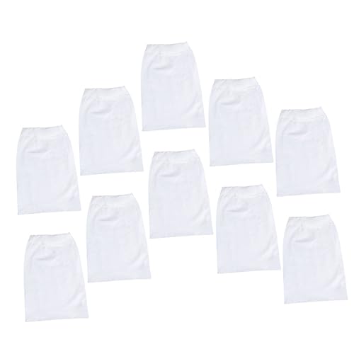 DECOMELODY 10 Stück Pool Skimmer Socken Weiß Feinmaschige Filtersäcke für Pools Elastische Filterbeutel zum Schutz vor Schmutz und Verlängerung Filterlebensdauer Einfache Installation für von DECOMELODY