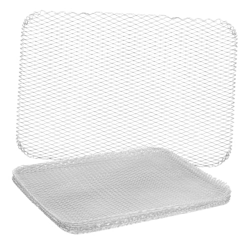 DECOMELODY 10 Stück Teiliges Aluminium Grillmatten Wiederverwendbare BBQ Mesh Pads Antihaftbeschichtete Grillunterlage für Gas Elektro und Holzkohlegrill Vielseitig für Fleisch Gemüse Fisch von DECOMELODY