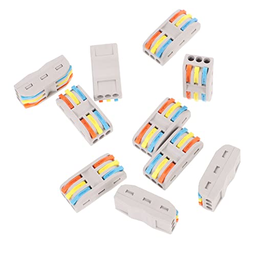 DECOMELODY 10 Stück Teiliges Kabelverbinder Außenanschlussblock Elektrischer für Abnehmbare Verbindungen Sicherer Hebeldrahtverbinder für Heimprojekte DECOMELODY 10 Stück Teiliges Kabelverbinder Außenanschlussblock Elektrischer für Abnehmbare Verbindungen Sicherer Hebeldrahtverbinder für Heimprojekte von DECOMELODY