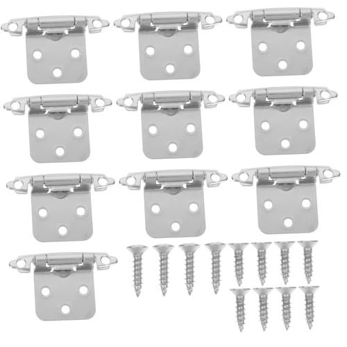DECOMELODY 10 Stück Teiliges Küchenschrank Scharniere Robustem Selbstschließend Vielseitig Einsetzbar für Küchen Kleiderschrank und Schuhschranktüren Langlebig und Kompatibel mit Möbeln von DECOMELODY