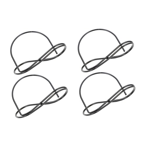 DECOMELODY 10 Stück Teiliges Metall Notizklammern mit Feiner Verarbeitung Langlebig und Bruchsicher Vielseitige Karten Tischnummernhalter für Büro Hochzeit und Dekoration Schwarzes Design von DECOMELODY