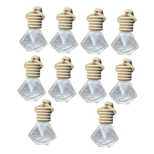 DECOMELODY 10 Stück Teiliges Parfümflaschen Autoduftanhänger Transparent Nachfüllbar Ätherischer Öl Diffusor Hängend Auto Lufterfrischer Kreatives Design für Auto Büro Wohnzimmer DECOMELODY 10 Stück Teiliges Parfümflaschen Autoduftanhänger Transparent Nachfüllbar Ätherischer Öl Diffusor Hängend Auto Lufterfrischer Kreatives Design für Auto Büro Wohnzimmer von DECOMELODY