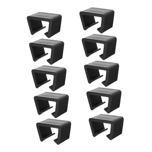 DECOMELODY 10 Stück Teiliges Sofa-verbinderklemmen aus Kunststoff für Gartenmöbel Wicker Möbel-clips Robuste Verbindungsklammern für Anbausofas Terrassen-sofas Einfache Montage Kratzfest von DECOMELODY