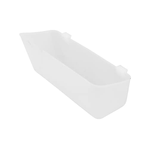 DECOMELODY 10 Stück Teiliges Taubenfuttertrog Robustem Kunststoff Anti verschüttend Weiß Einfacher Käfig anbau für Kleine Vögel Wie Tauben Papageien Wellensittiche Leicht zu Reinigen und von DECOMELODY