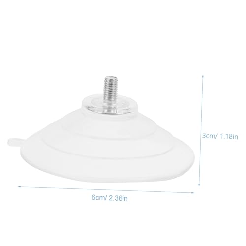 DECOMELODY 10 Stück Teiliges Transparent PVC Saugnäpfe mit Gewindeschraube Starke Haftkraft für Möbelmontage Glas Fenster Spiegel Stabile Halterungen Vielseitig Einsetzbar von DECOMELODY