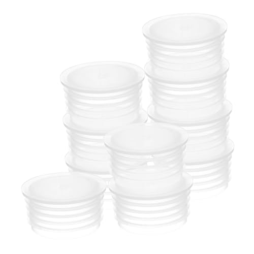 DECOMELODY 10 Stück Teiliges Transparente Kunststoff stopfen für Pflanzkästen und Blumentöpfe Kompatibel Wiederverwendbar Installieren für Garten und Balkon von DECOMELODY