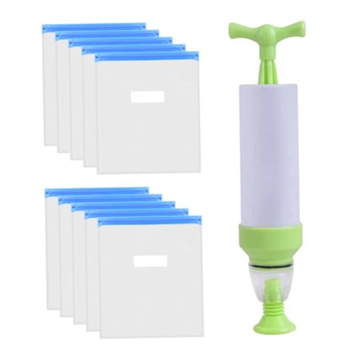 DECOMELODY 10 Stück Teiliges Vakuum Kompressionsbeutel für Druckerfilament mit Handpumpe Wiederverwendbare Filament Aufbewahrungstaschen mit Luftdichtem Doppelreißverschluss Geeignet für Abs von DECOMELODY