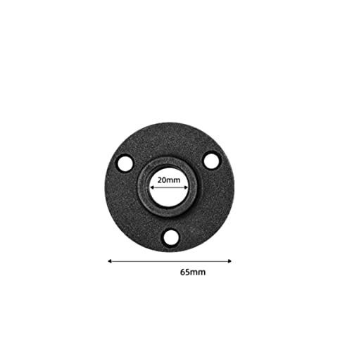 DECOMELODY 10 Stück Wandmontage Flansch Gusseisen Teiliges Gewindeflansch für Industrielle Möbel und DIY Projekte Rostfrei Installieren Robust und Langlebig von DECOMELODY